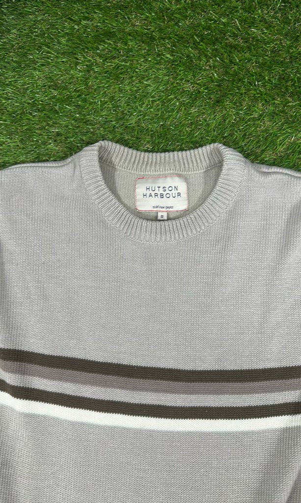 Hutson Harbour Men's Striped Crewneck Sweater