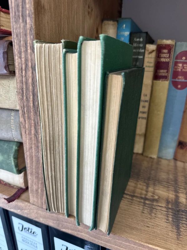 Collection of vintage books includes Palgrave's Golden Treasury and several modern poetry books