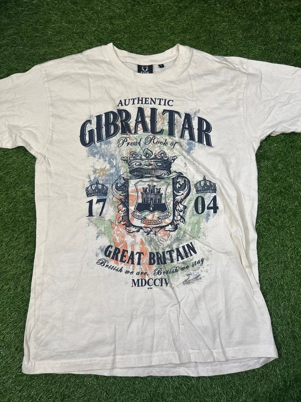FOX Gibraltar graphic cream T-shirt size S