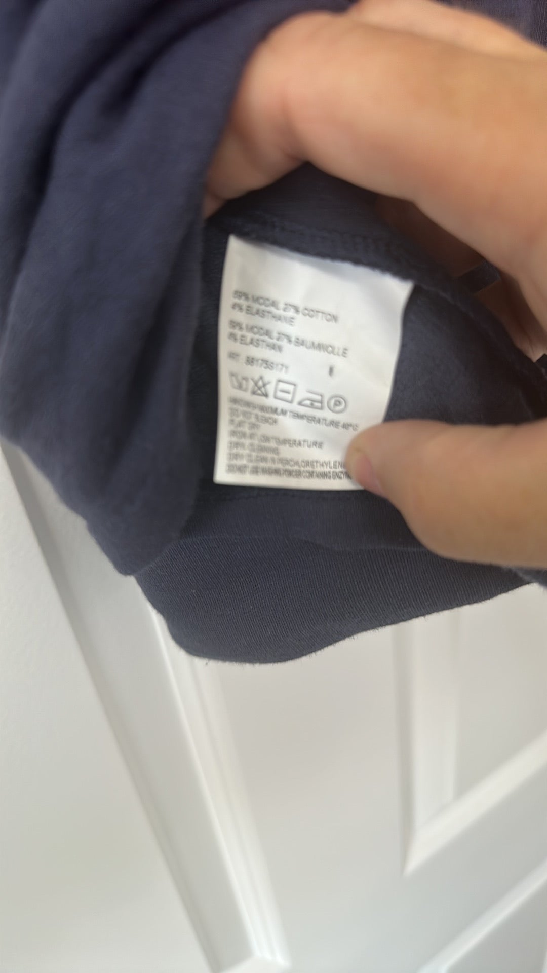 Dtlm by REPEAT Navy Blue Jersey Knit Two-Button Blazer size 40