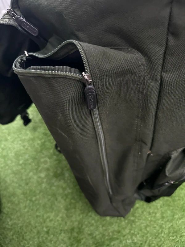 Wychwood fishing rucksack featuring a distinct reinforced base