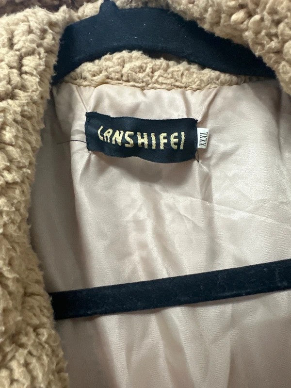 Lanshifei camel teddy jacket XXXL