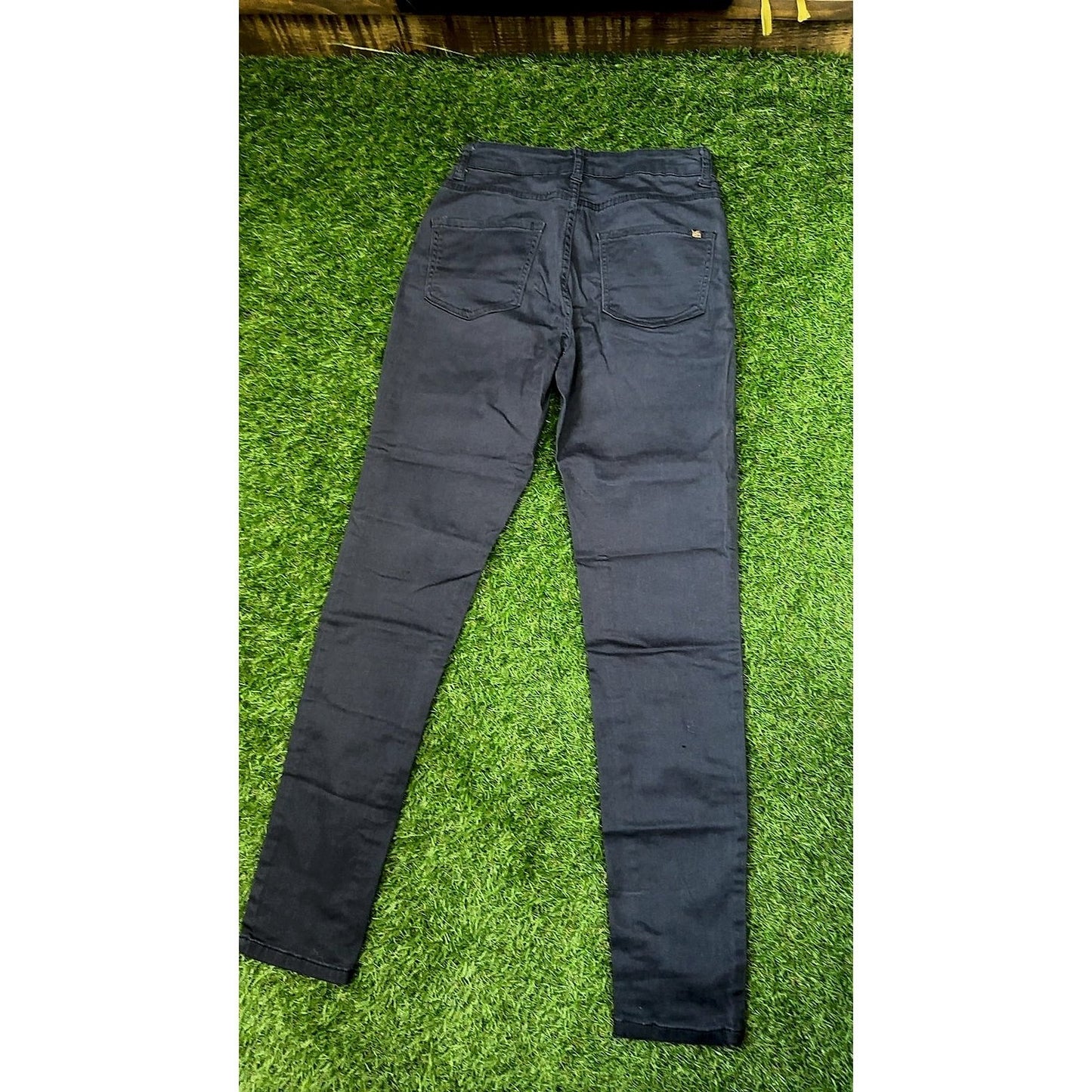 Amichi Básicos High Rise Slim Jeans, Navy, Size 36 (EU) UK size 8