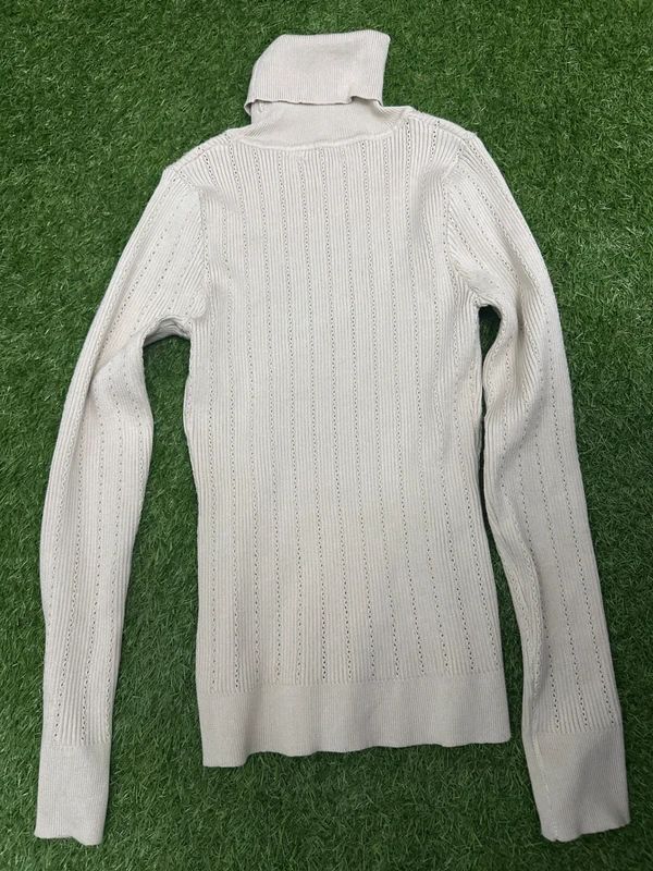 Drôle de copine Paris cream turtleneck top S/M