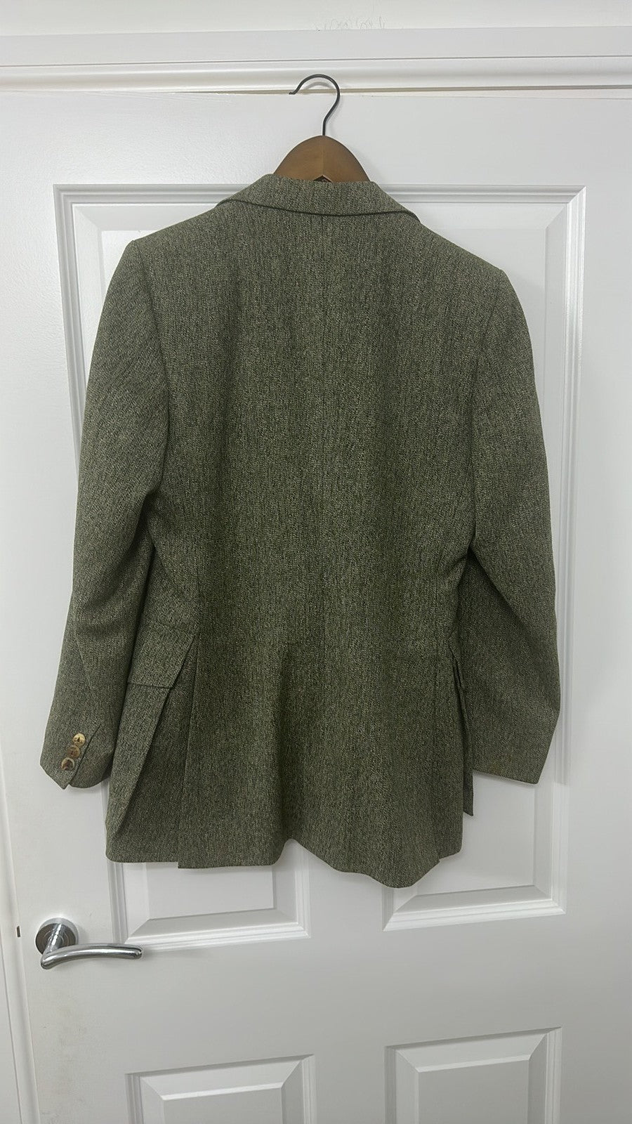 Vintage Paul La Gambina Tweed Wool Suit in Sage Green