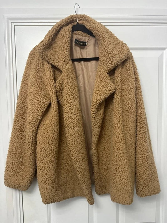 Lanshifei camel teddy jacket XXXL