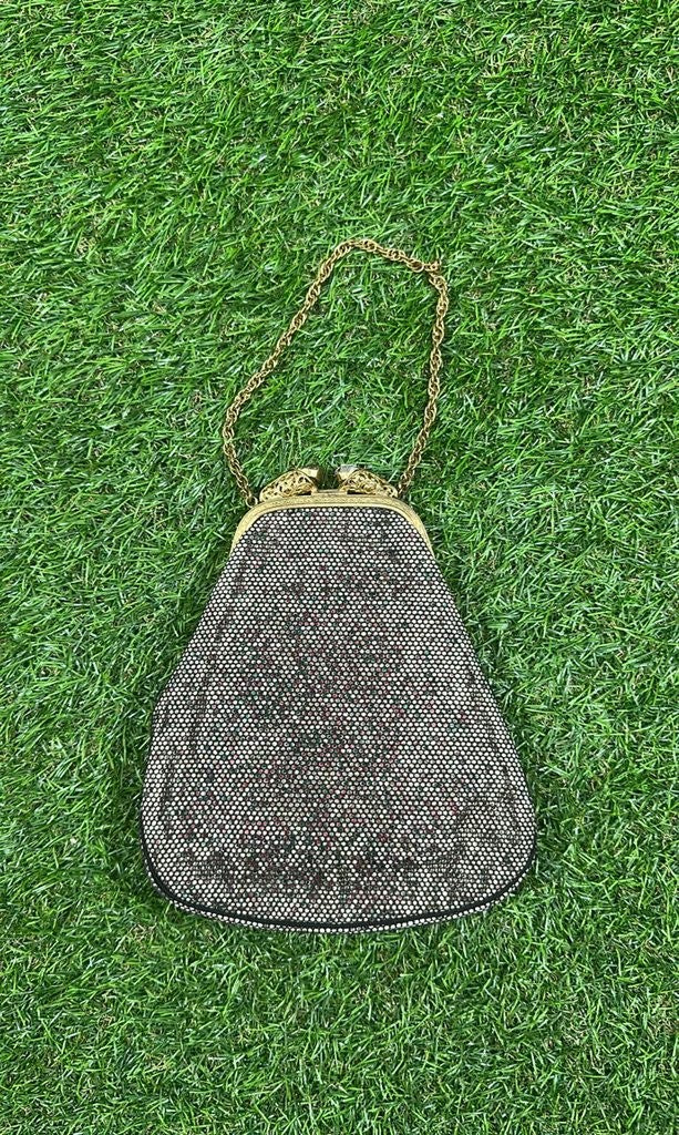 Vintage Bagcraft Evening Handbag with Gold Chain