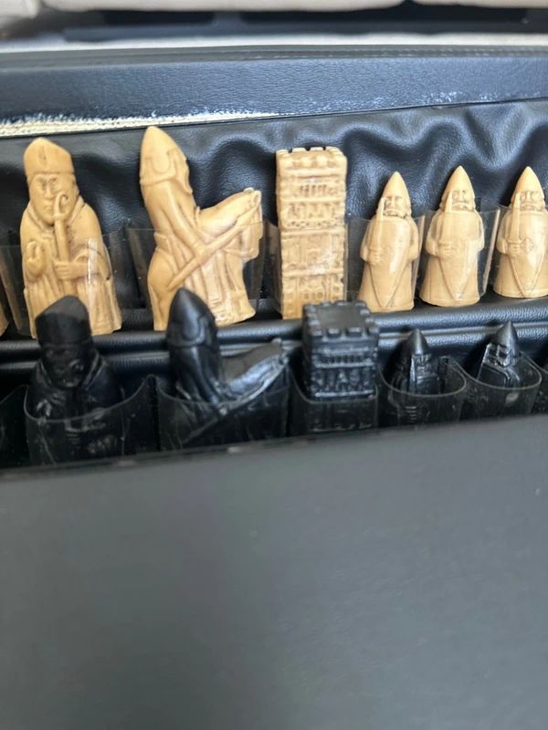 Chess Studio Anne Carlton (SAC) Isle of Lewis 5cm King Vintage chess set including board and box