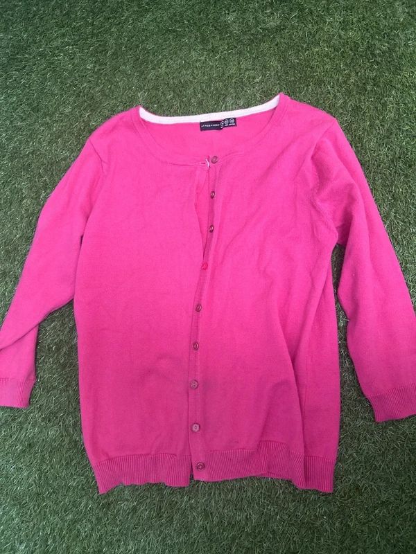 Atmosphere pink button front cardigan UK 14