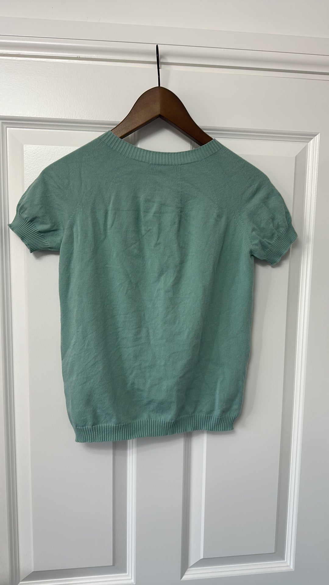 Weekend Max Mara Sage Green Knit T-Shirt size 10