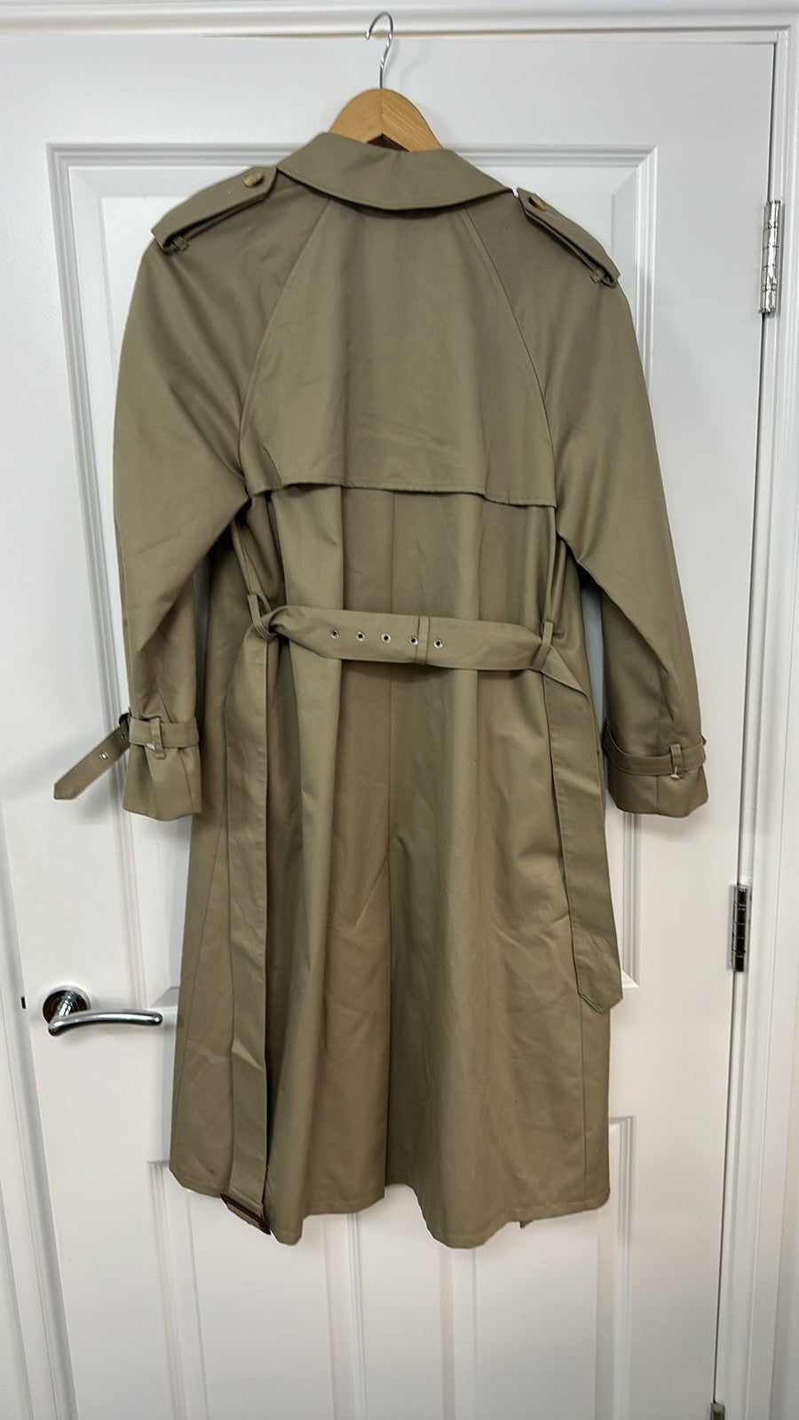 Vintage St Michael Beige Trench Coat Petite Size 10