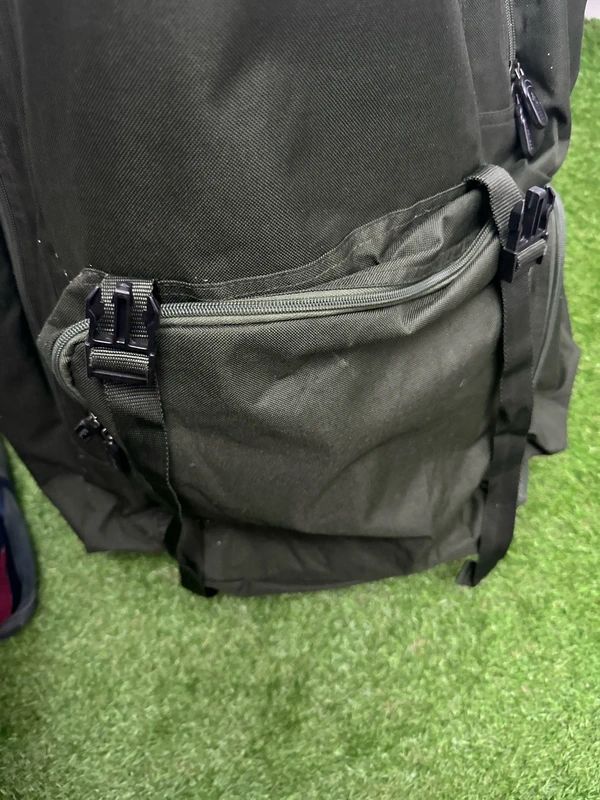 Wychwood fishing rucksack featuring a distinct reinforced base