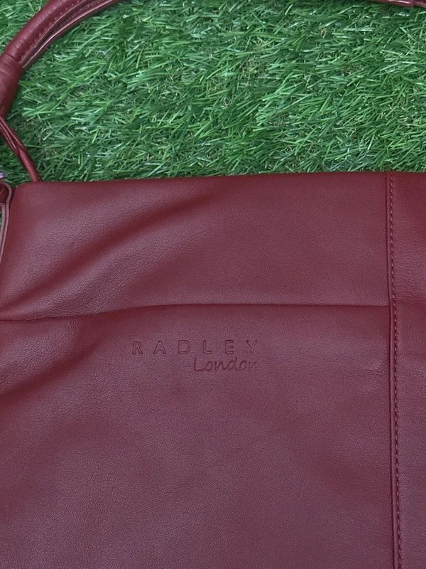 Radley London red shoulder bag with Scottie charm