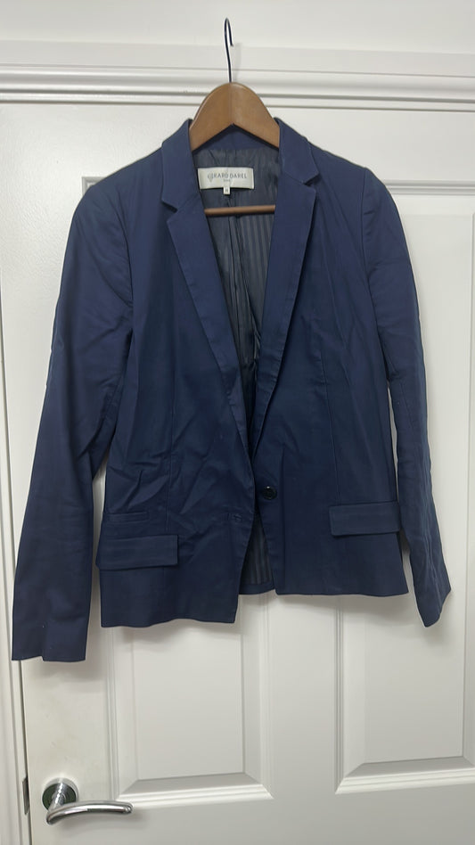 Gerard Darel Paris Navy Blue Tailored Blazer size 38