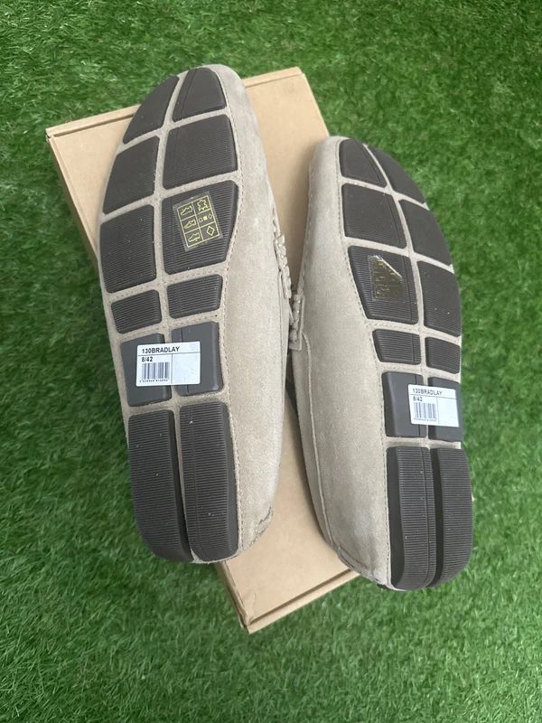 Dune Bradlay beige suede penny loafers size 8 / 42 - Brand New with Box