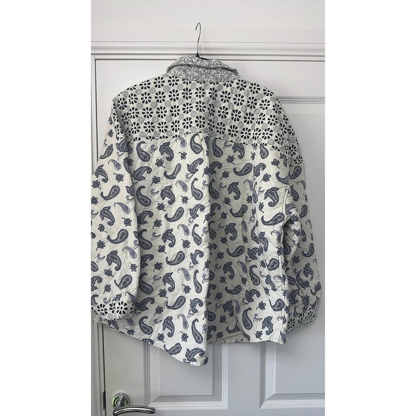 F&F Quilted Paisley Patchwork Overshirt Shacket, UK 20