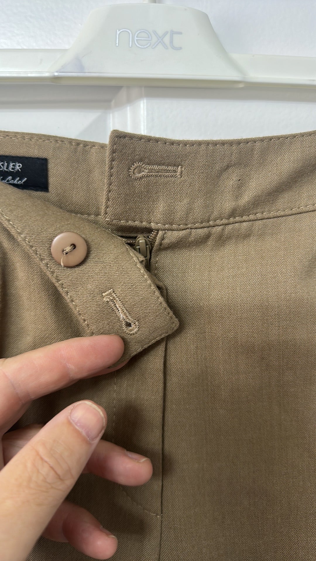 Basler Black Label Camel Tailored Trousers size 12