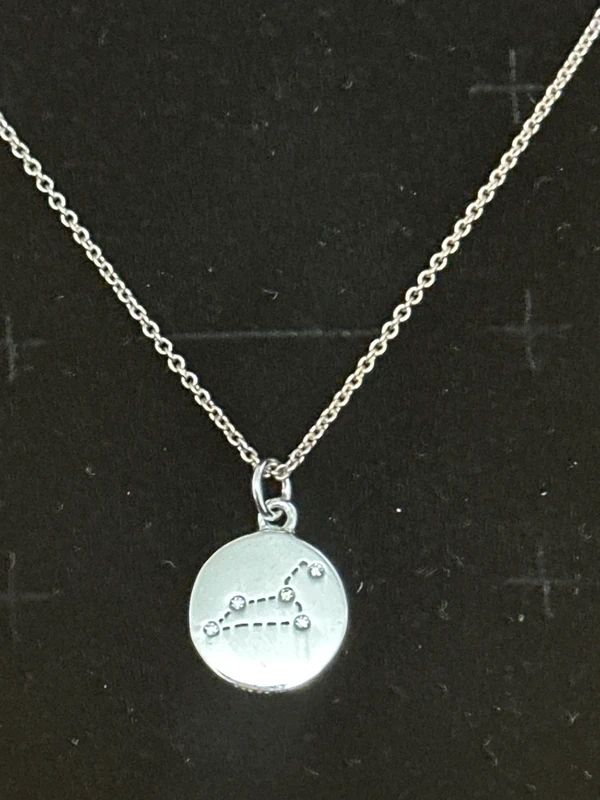 Posh Totty Constellation Crystal of Gemini Necklace - 925 Silver