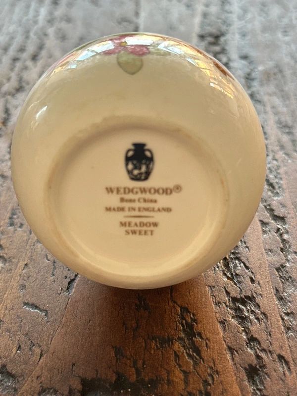 Wedgwood bone china bud vase in the Meadow Sweet pattern