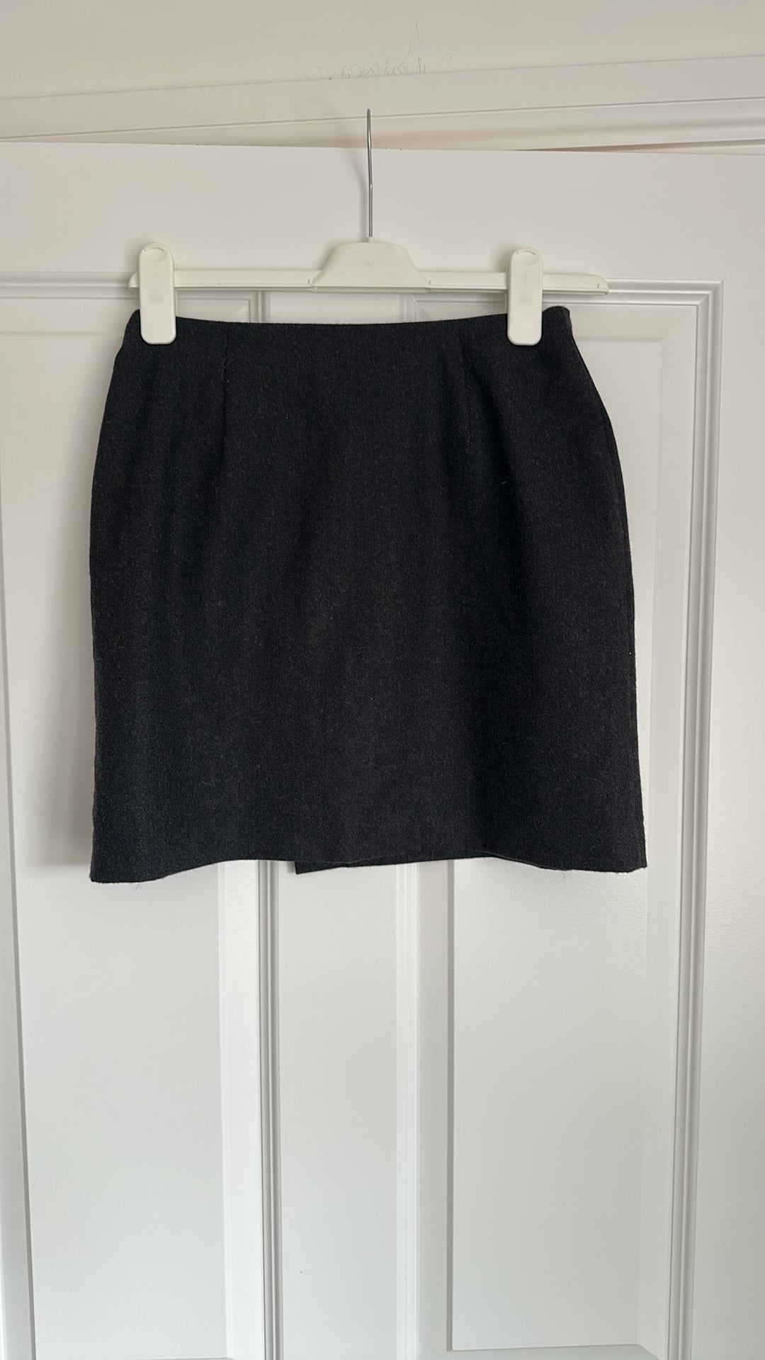 Vintage St Michael Marks & Spencer Pure New Wool Wrap Mini Skirt size 10