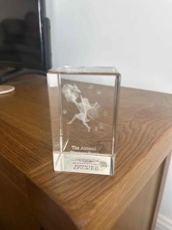 Flower Fairies, The Almond Blossom Fairy, 3D Crystal Paperweight, Cicley Mary Barker