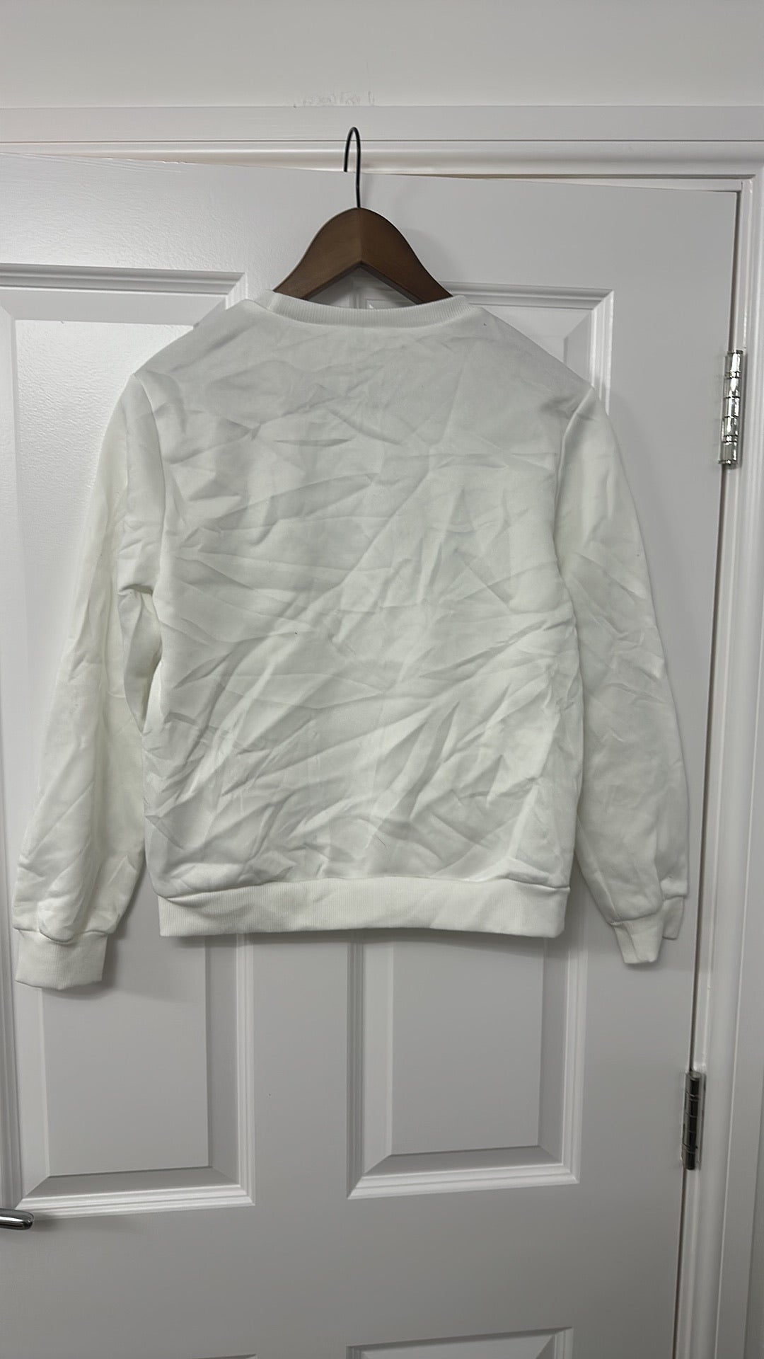 SHEIN Teen Brooklyn New York 1898 White Sweatshirt 13Y