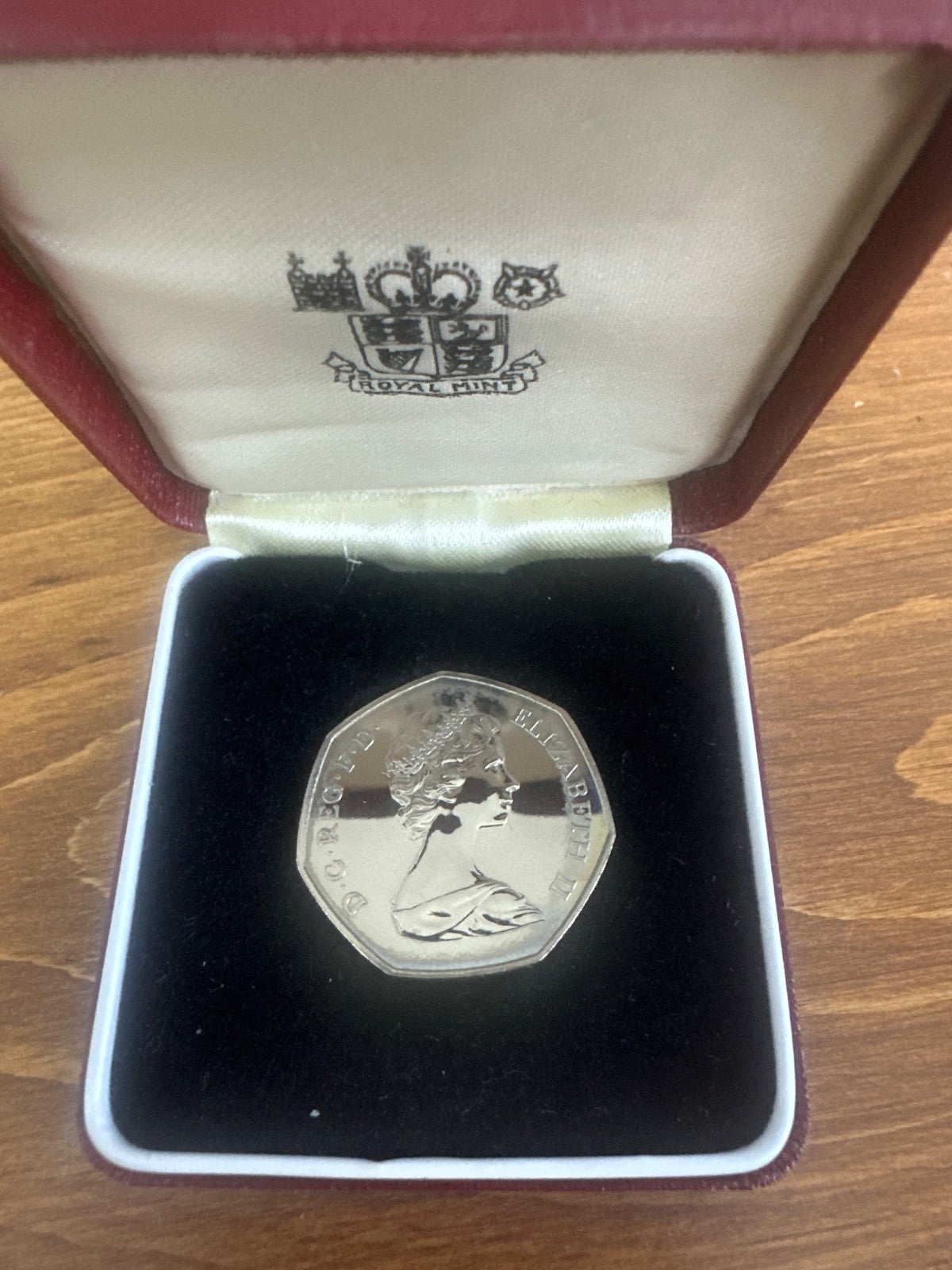 1973 EEC Hands Fifty Pence 50p PROOF Royal Mint Original Case
