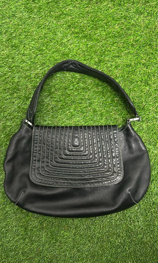 Bruno Magli Black Leather Handbag