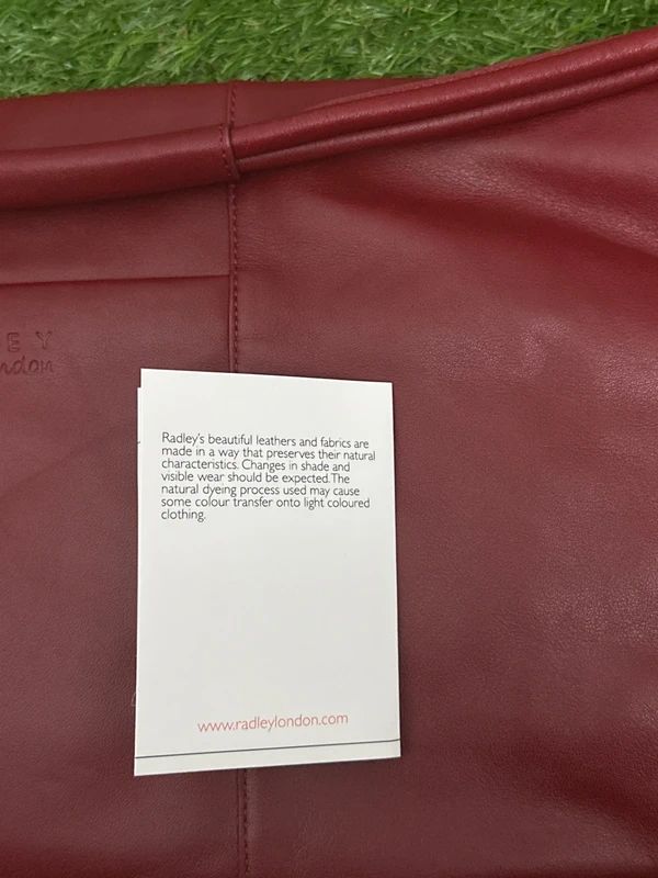 Radley London red shoulder bag with Scottie charm
