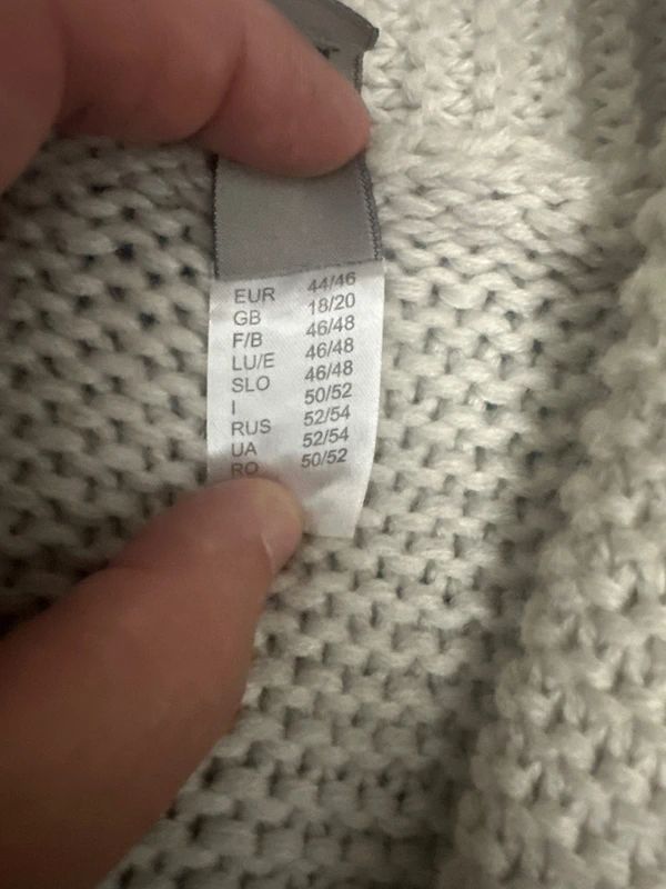 Best Connections (BC) beige chunky knit open cardigan UK 18-20 EU 44/46