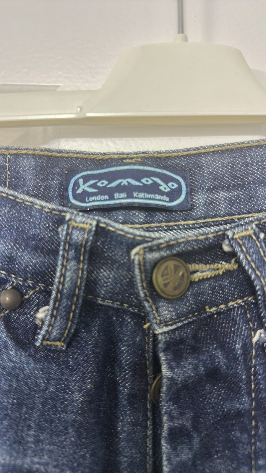 Vintage Komodo London Bali Kathmandu Straight Leg Denim Jeans size 10
