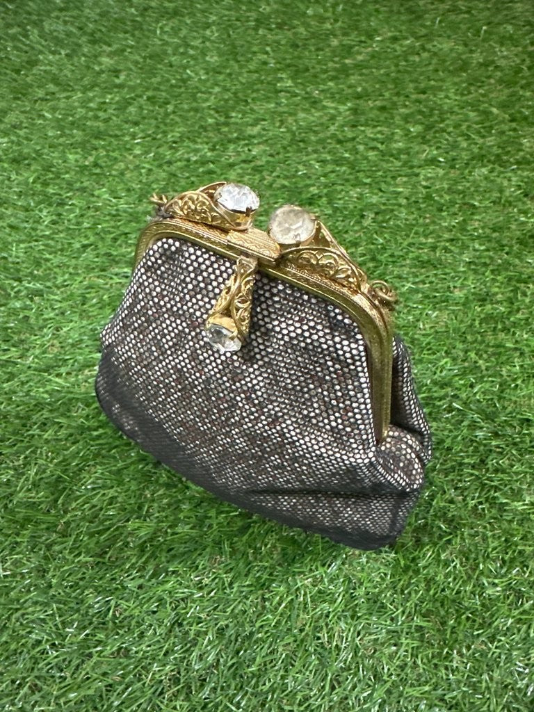 Vintage Bagcraft Evening Handbag with Gold Chain