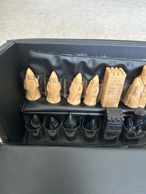 Chess Studio Anne Carlton (SAC) Isle of Lewis 5cm King Vintage chess set including board and box