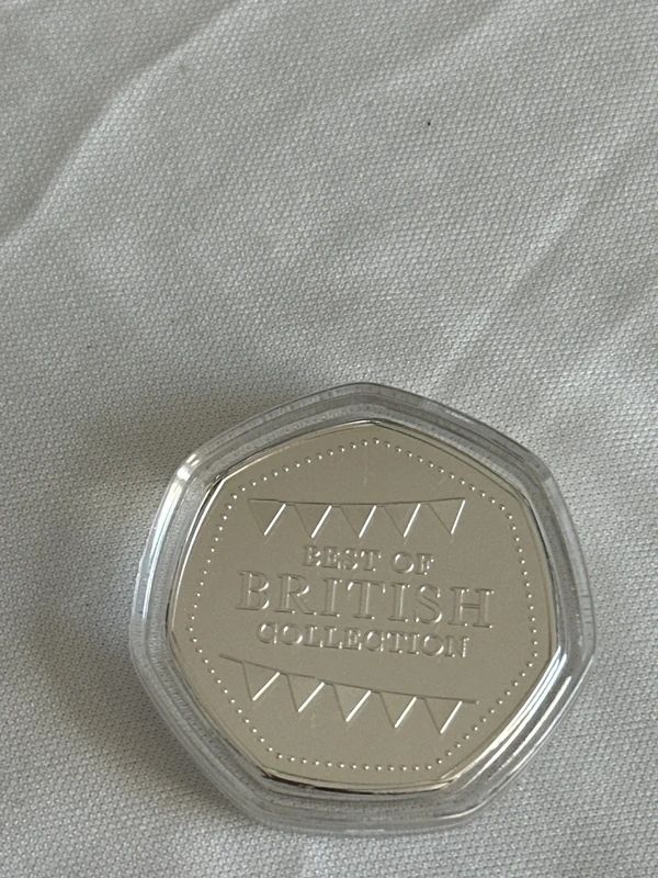 Best of British coin - Double Decker Bus - Silver-Plated coin