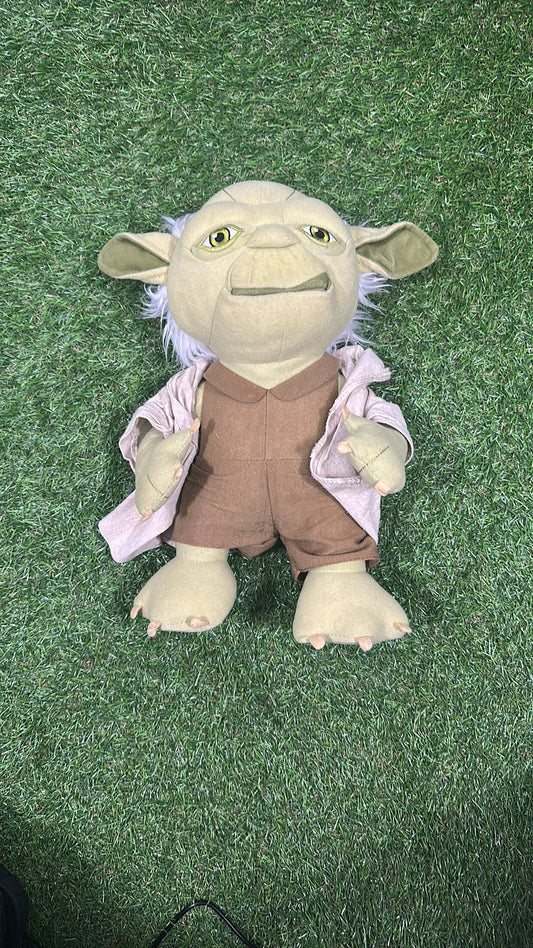 Vintage Star Wars Talking Yoda Plush with Moving Mouth