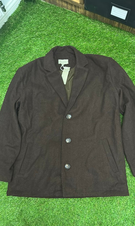 Dando Brown Wool Blend Jacket - size Medium