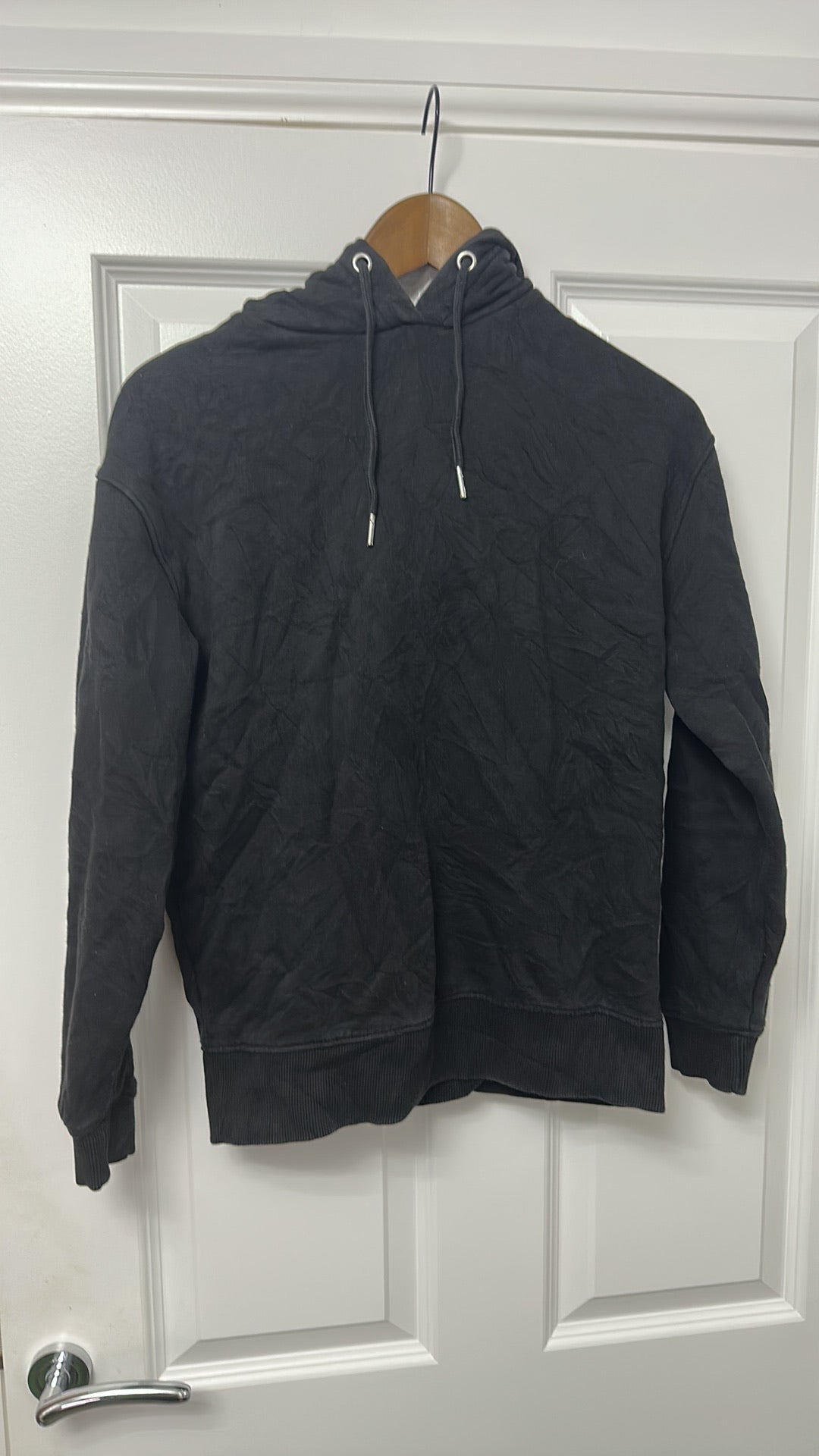F&F Men's Classic Black Pullover Hoodie size XS