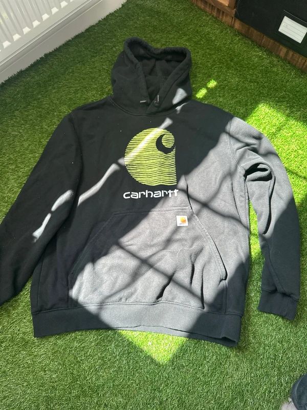 Black Carhartt Rain Defender Hoodie -Loose Fit