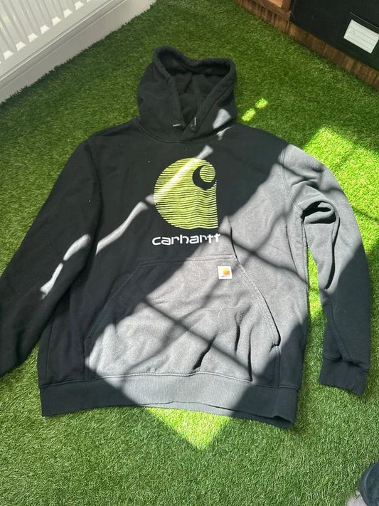 Black Carhartt Rain Defender Hoodie -Loose Fit