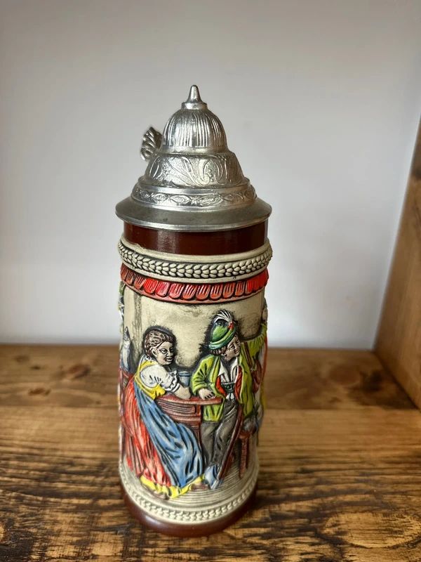 Vintage GERZ beer stein - number 11 - Tavern Scene