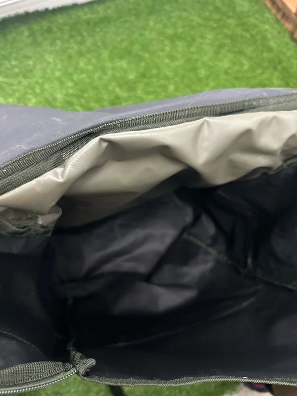 Wychwood fishing rucksack featuring a distinct reinforced base