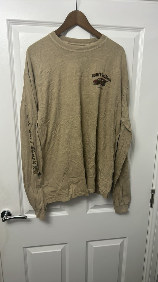 Crazy Shirts Hawaii Long Sleeve Woody's Surf Shack Tee size Medium
