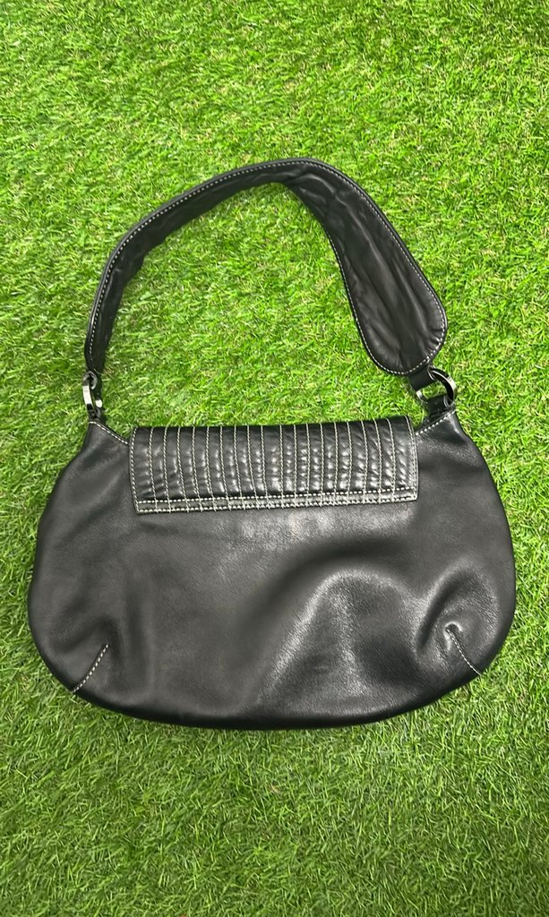 Bruno Magli Black Leather Handbag