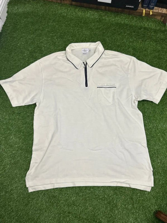 Calvin Klein Men’s XL zip neck Polo Shirt