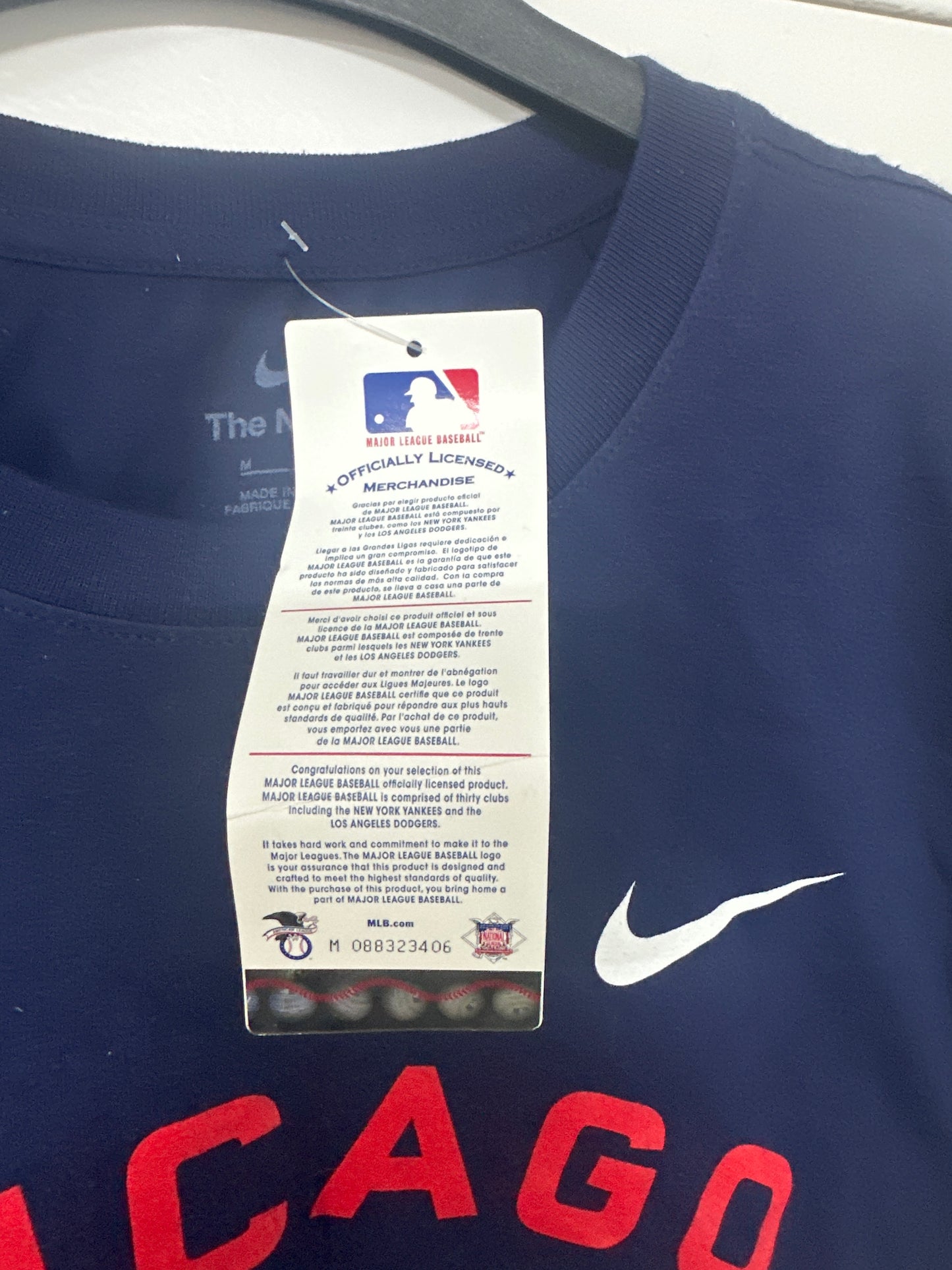 Nike Chicago Cubs Baseball T-Shirt Medium BNWT