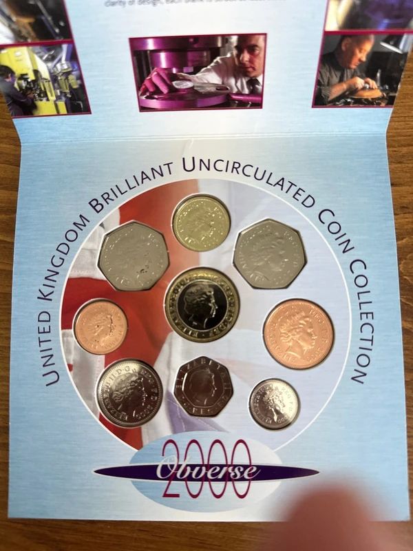 2000 United Kingdom Brilliant Uncirculated Coin Collection