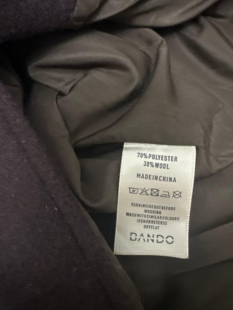Dando Brown Wool Blend Jacket - size Medium