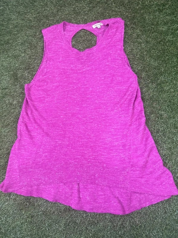 River Island pink sleeveless knit top size 12