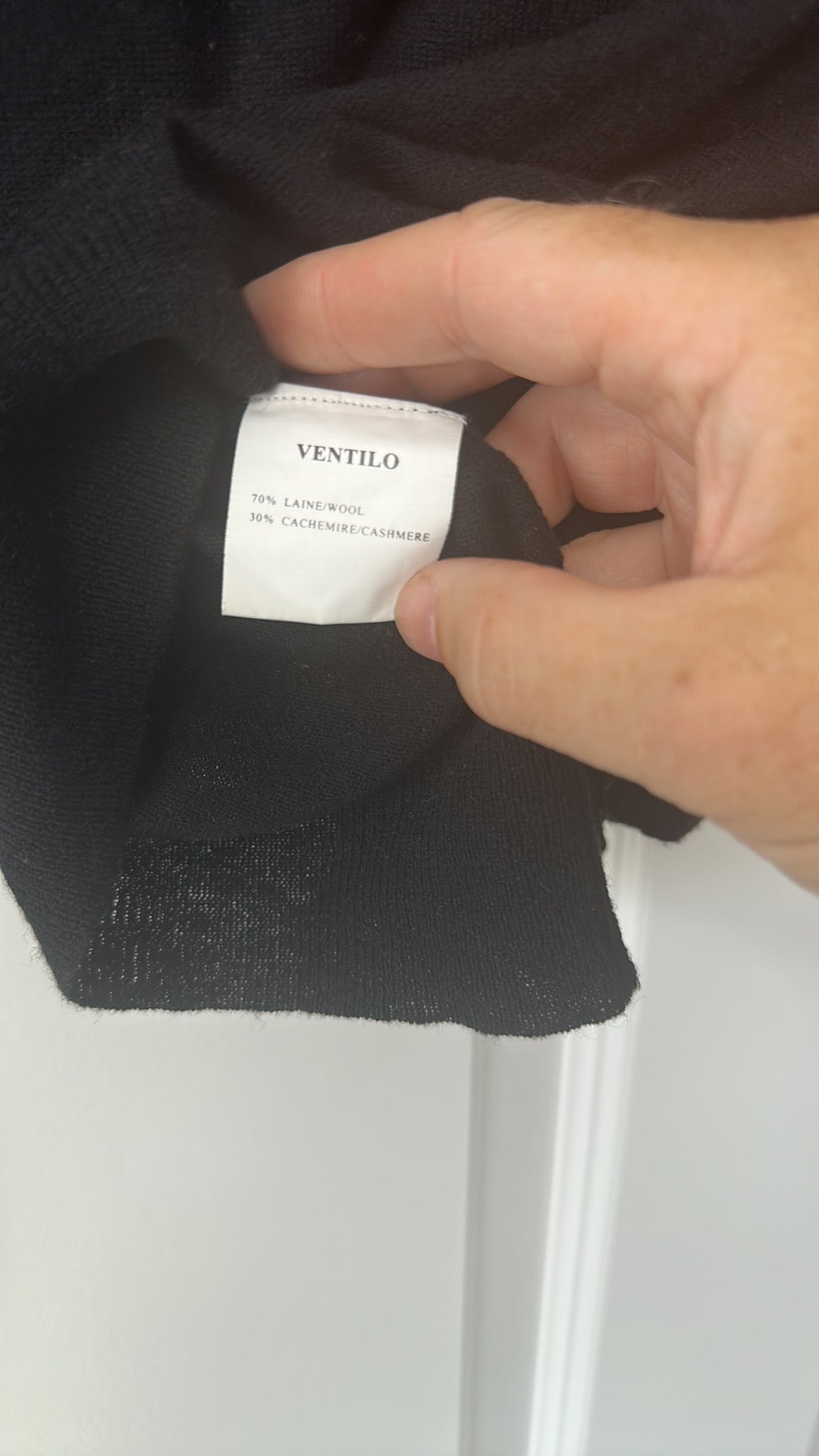 Armand Ventilo Beaded Trim Black Cardigan size Large
