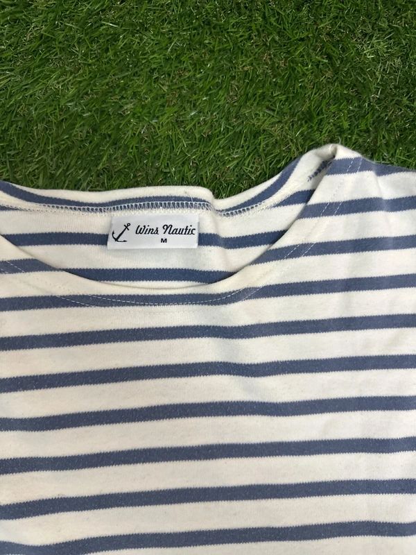 Wins Nautic blue striped long sleeve top M